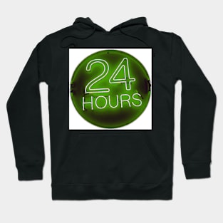 24 hrs green Hoodie